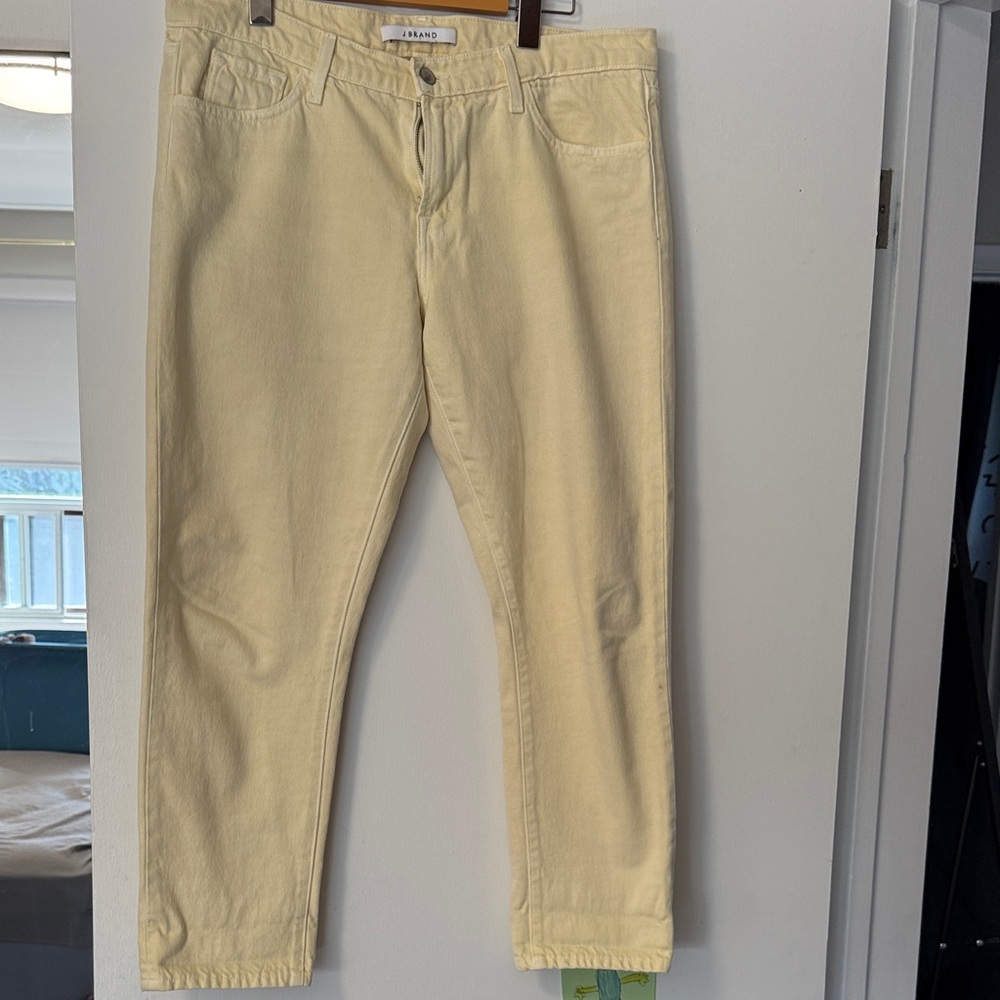 J Brand Sadey Slim Straight butter Yellow